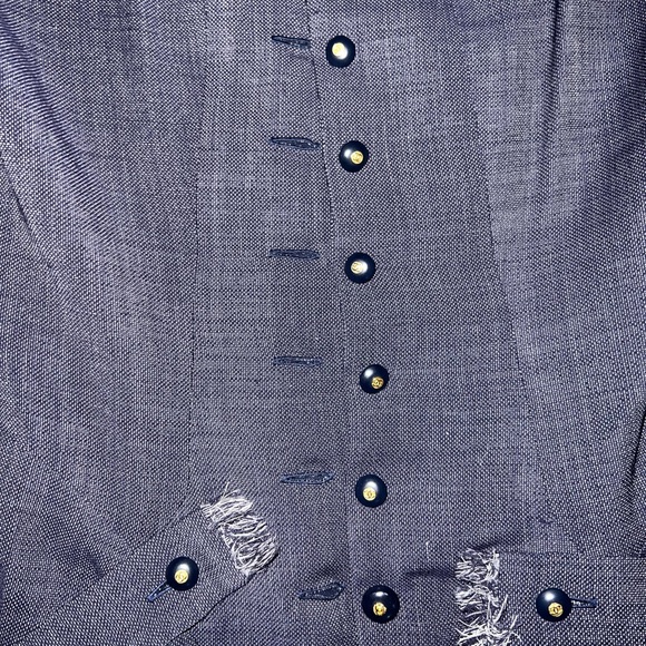 Authentic Vintage Chanel Denim Dress Size 38 - Picture 11 of 13